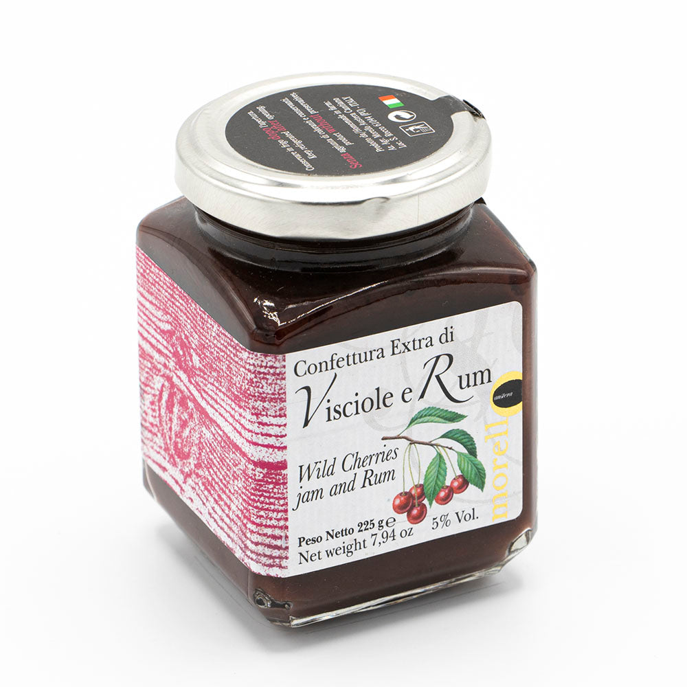 MARMELLATA DI VISCIOLE E RUM 225 GR
